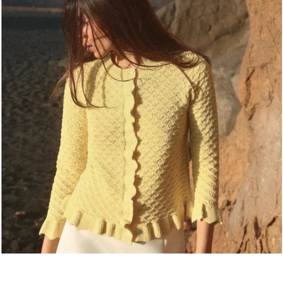 Zara Women's Vibrant Yellow Cardigan - Picture 1 of 5